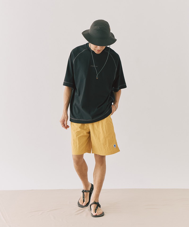爬線剪裁logo TEE