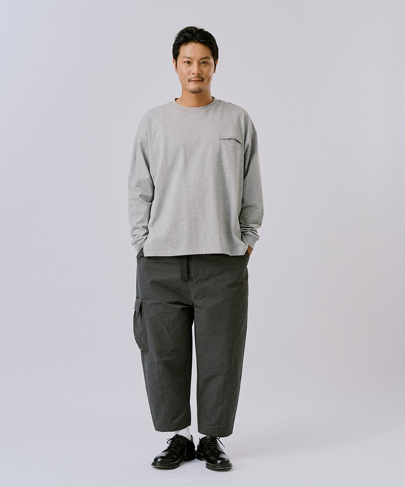18 Logo重磅口袋長袖TEE