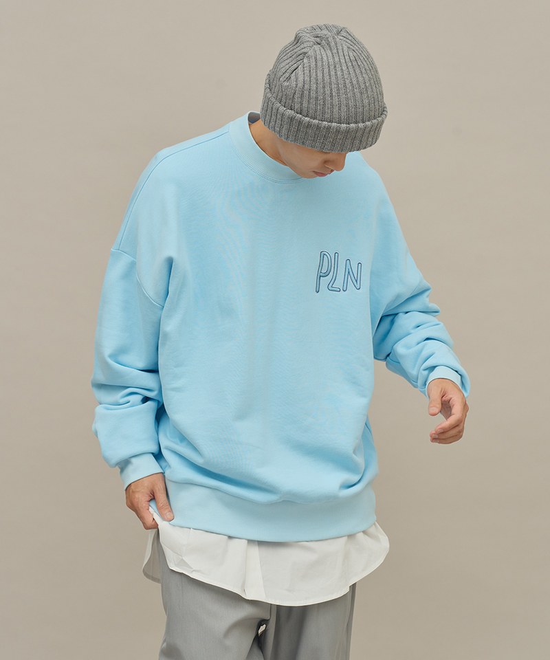 手寫風刺繡大學Tee
