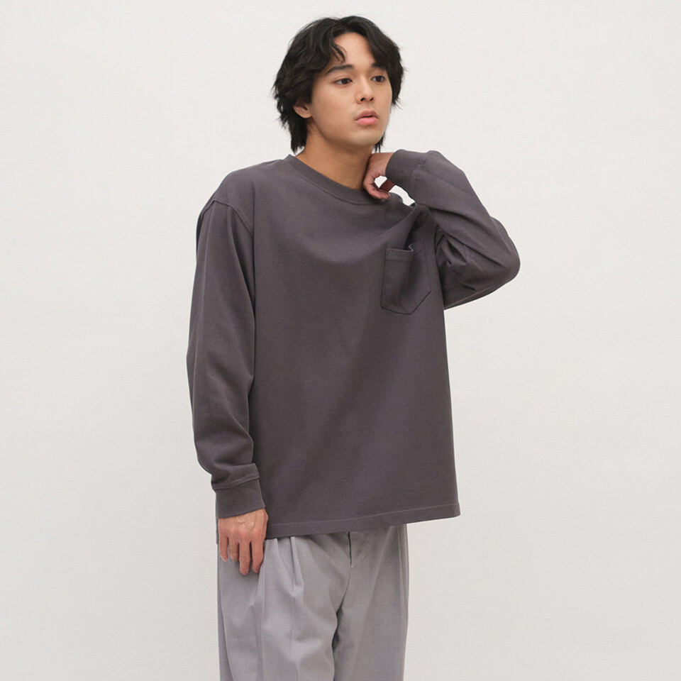 重磅修身秋冬長袖Tee