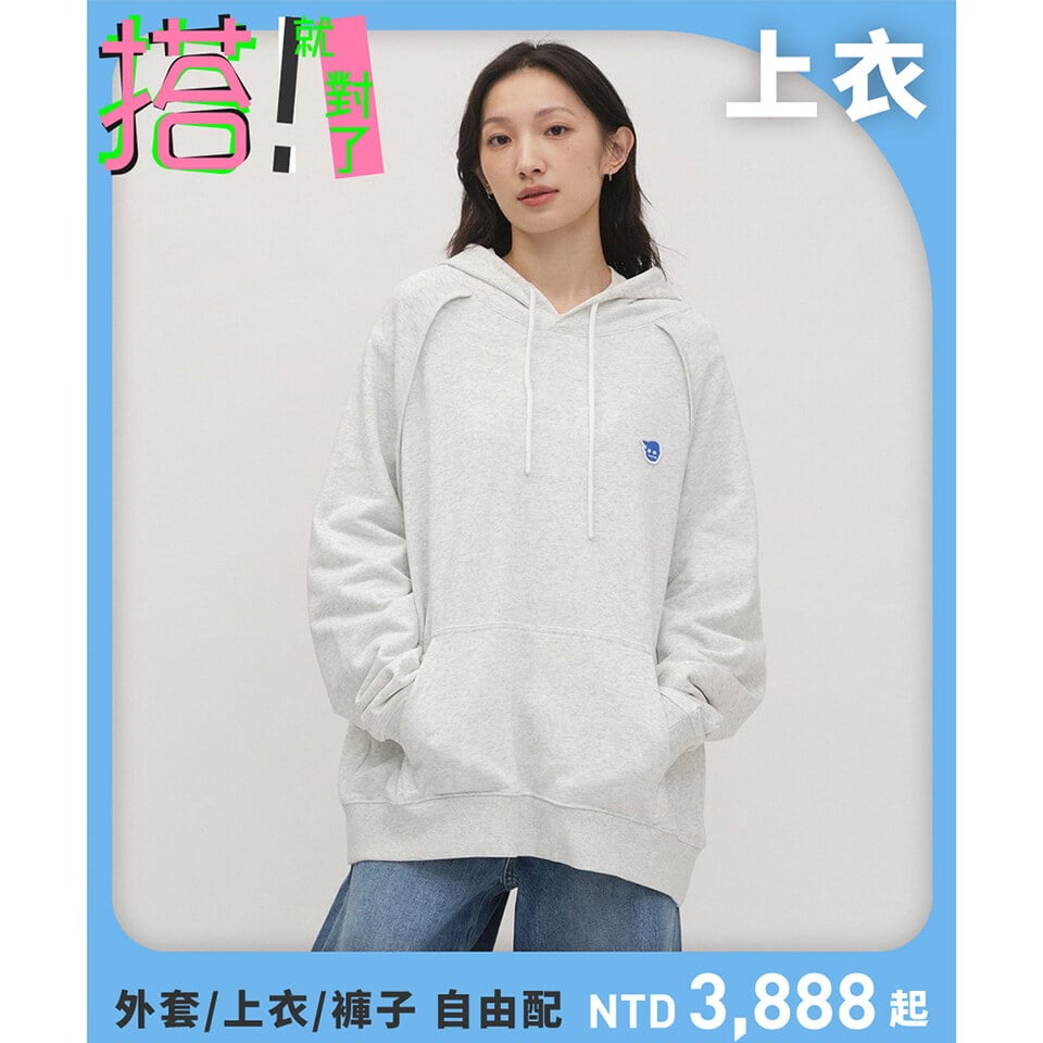 PLN0070-251 小P日常寬鬆帽TEE