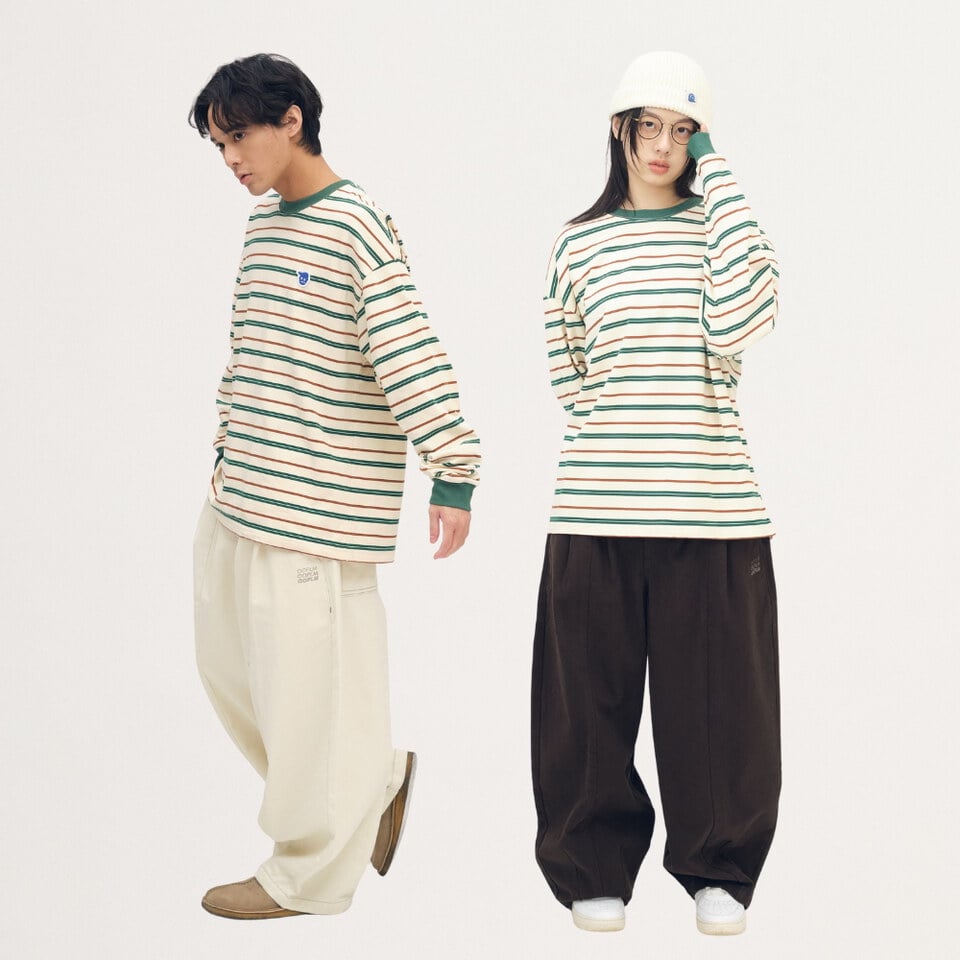 PLN0079-252 小P社長條紋長袖TEE