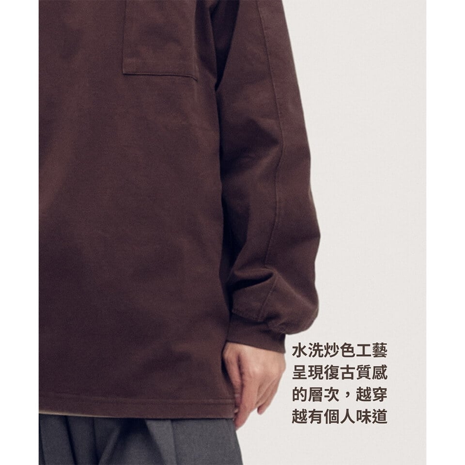 PLN0082-252 小P社長水洗長袖TEE