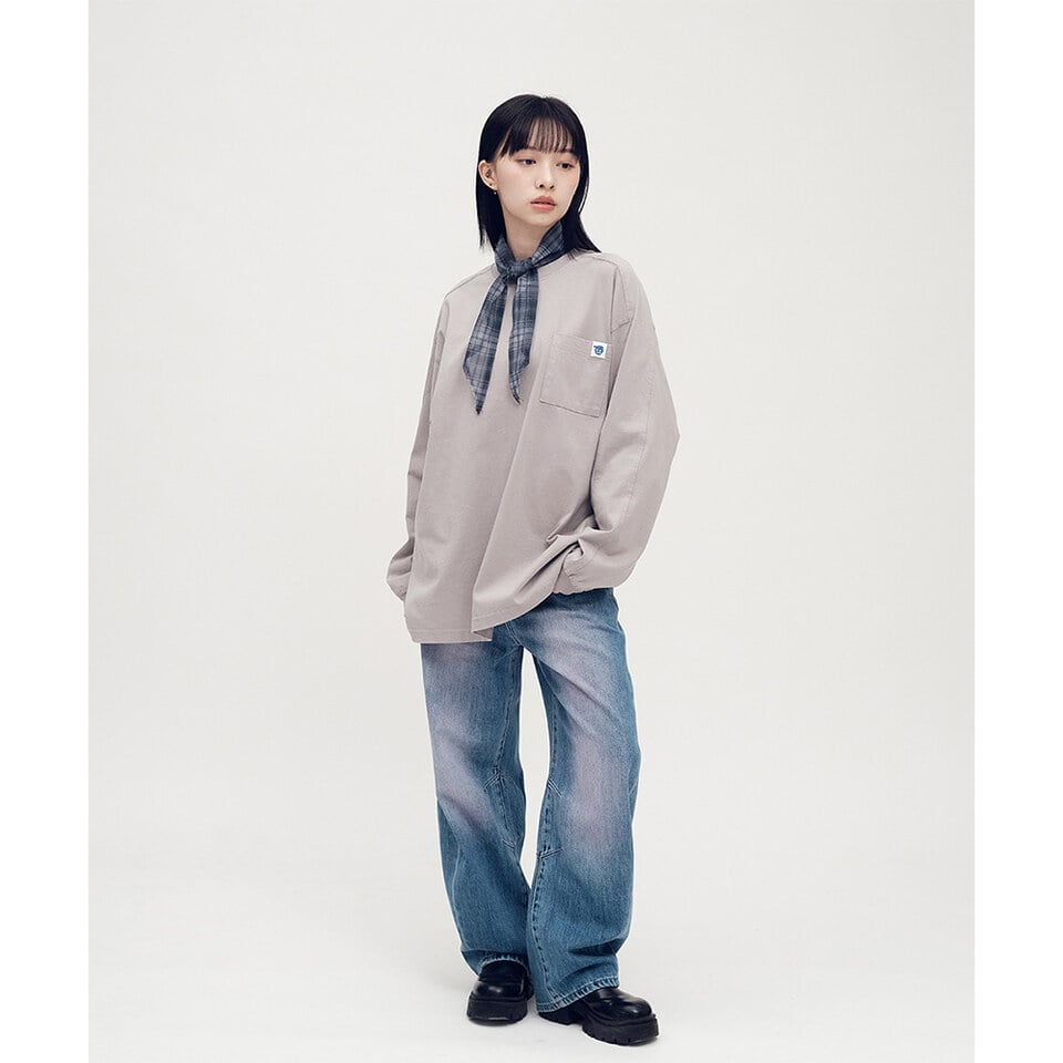 PLN0082-252 小P社長水洗長袖TEE