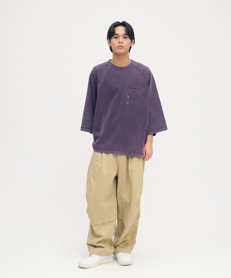 PLN0083-252 clip by clip MEMO口袋水洗TEE