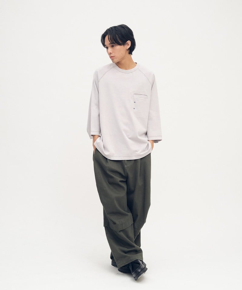 PLN0083-252 clip by clip MEMO口袋水洗TEE