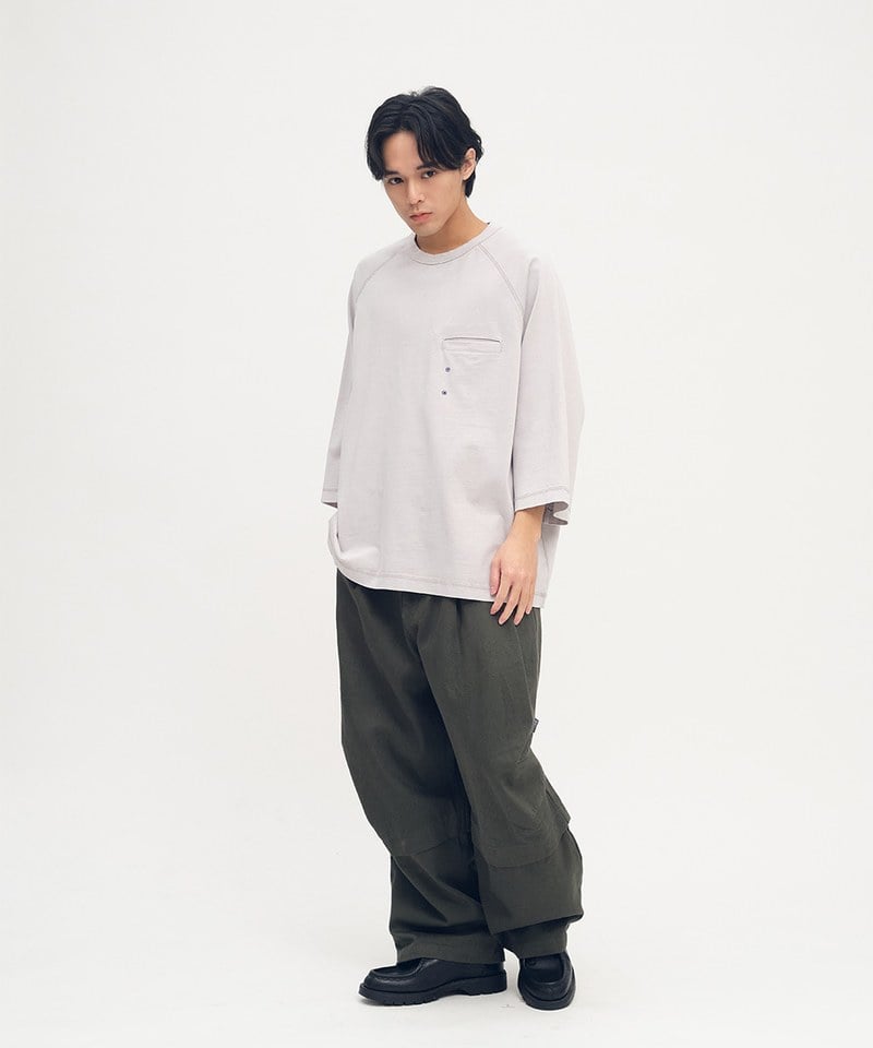 PLN0083-252 clip by clip MEMO口袋水洗TEE