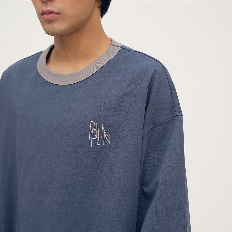 clip by clip 層次羅紋配色長TEE