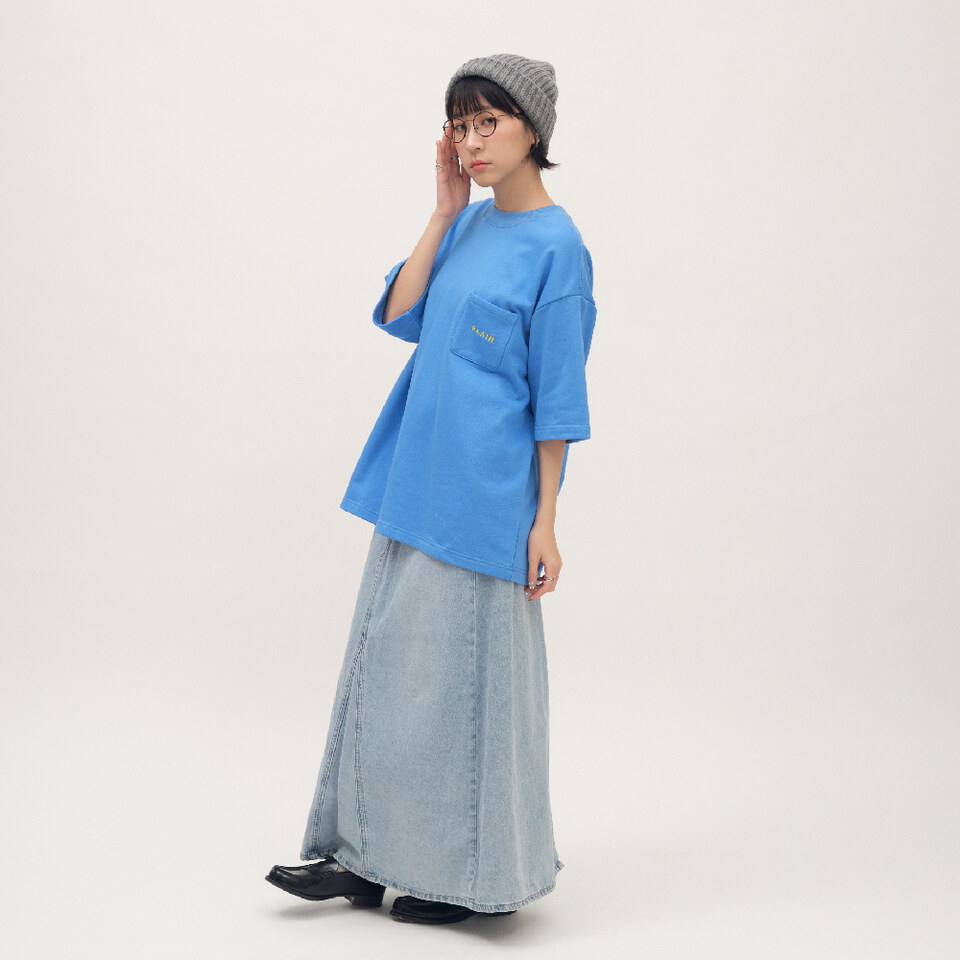 PLAIN刺繡口袋TEE