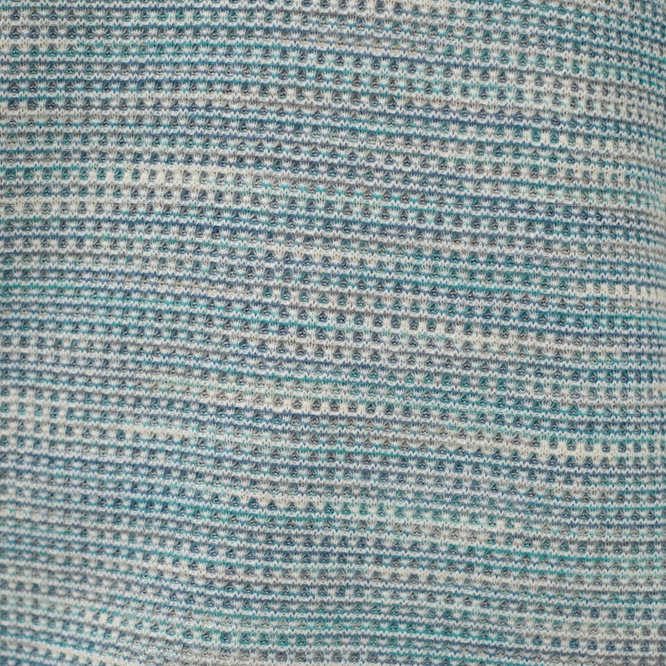 PLAIN刺繡花紗華夫格長TEE