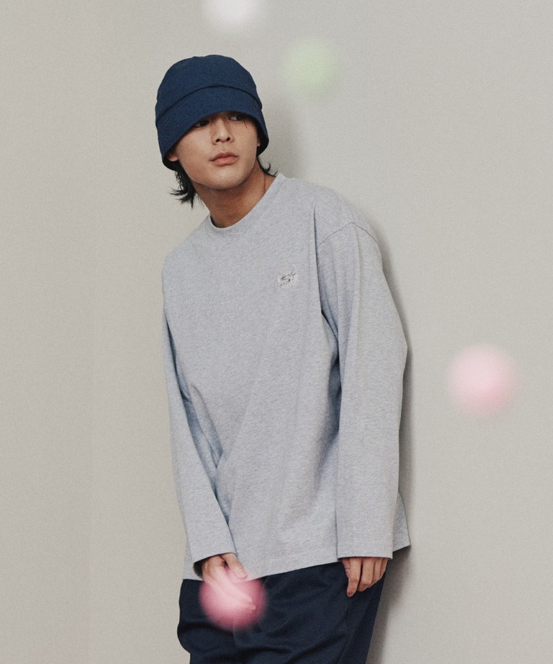 龍年胸口刺繡長袖TEE