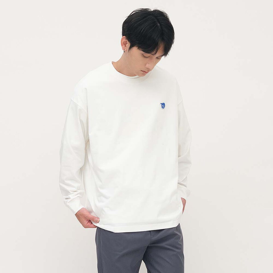小P社長-Logo多色長袖TEE