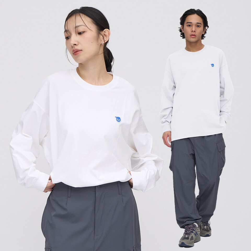 小P社長logo多色長袖TEE