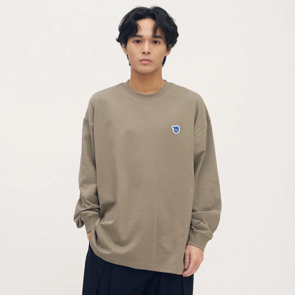 小P社長logo多色長袖TEE