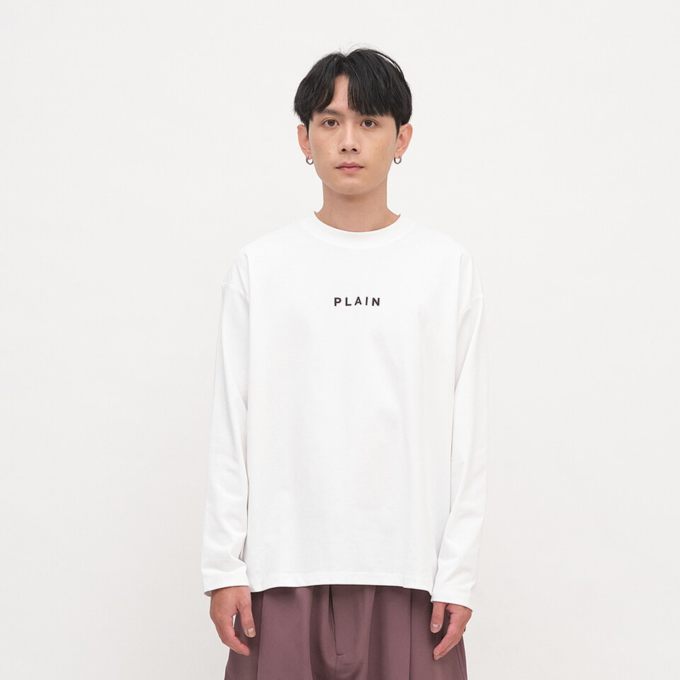 PLAIN Logo秋冬長袖TEE