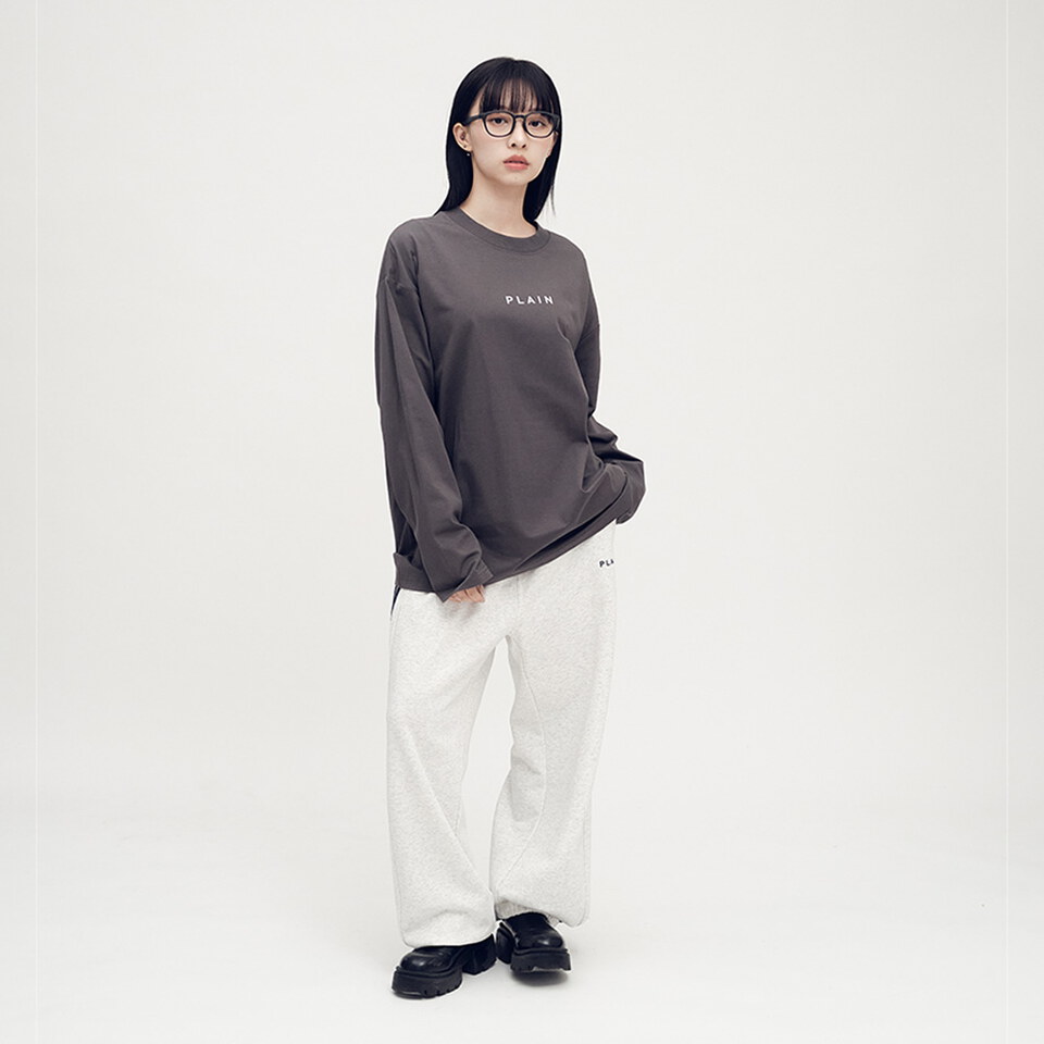PLAIN 多色logo長TEE