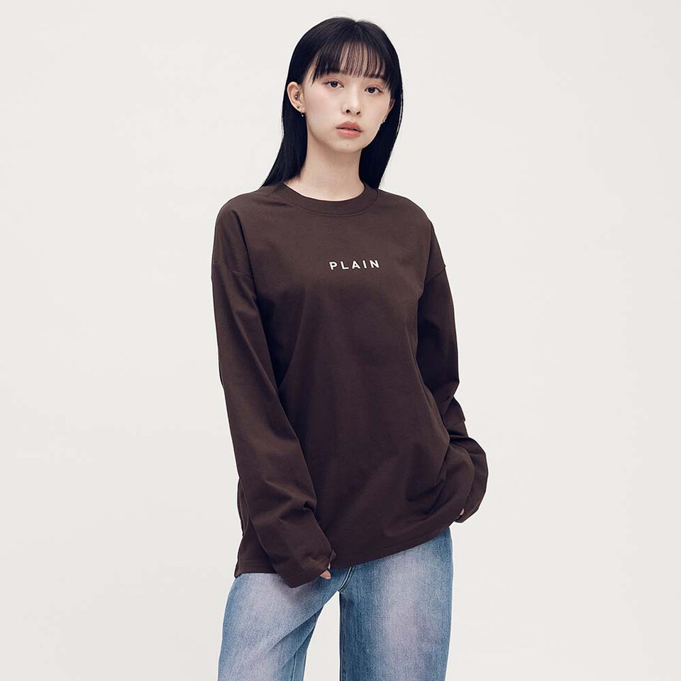 PLN0140 PLAIN 多色logo長TEE