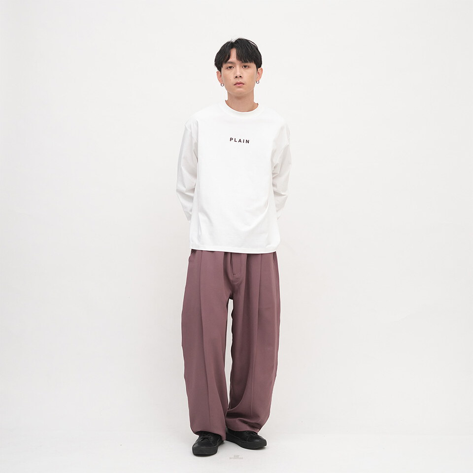 PLN0140 PLAIN Logo秋冬長袖TEE