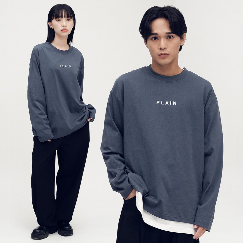 PLAIN 多色logo長TEE