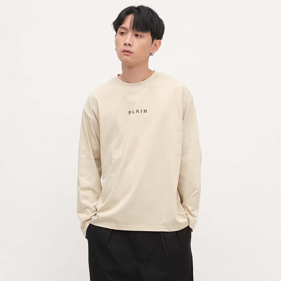 PLAIN 多色logo長TEE