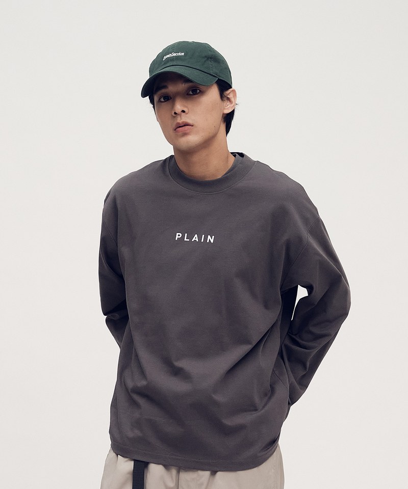 PLN0140 PLAIN 多色logo長TEE