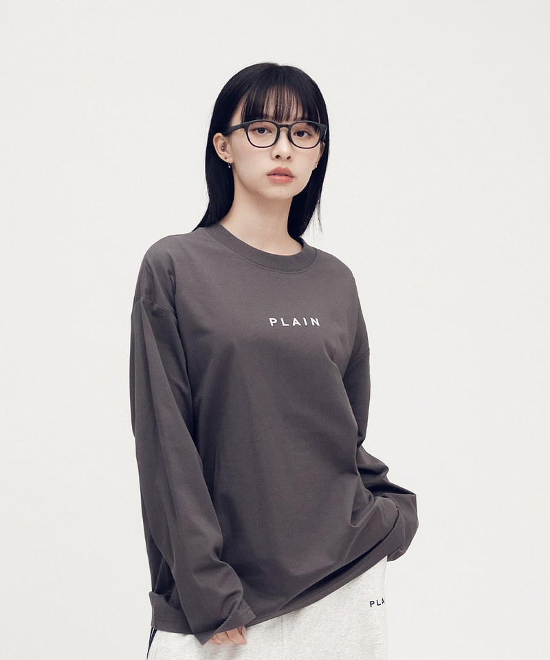 PLN0140 PLAIN 多色logo長TEE