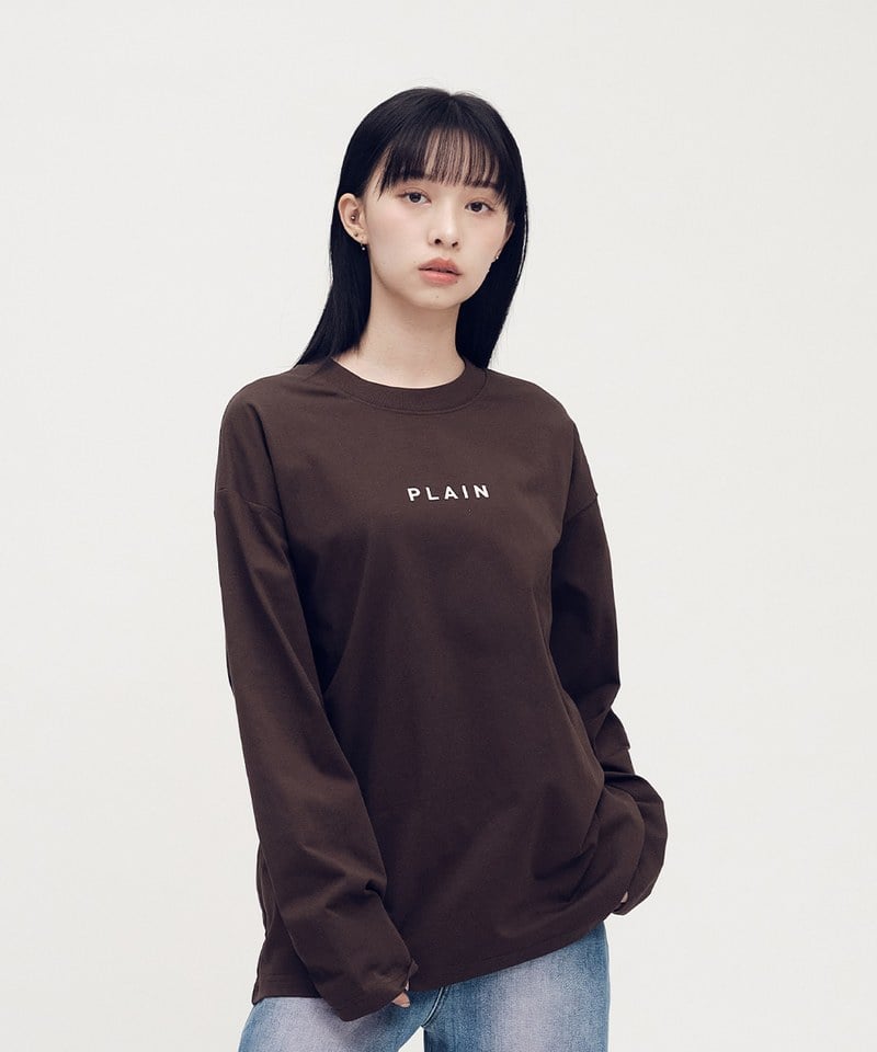 PLN0140 PLAIN 多色logo長TEE