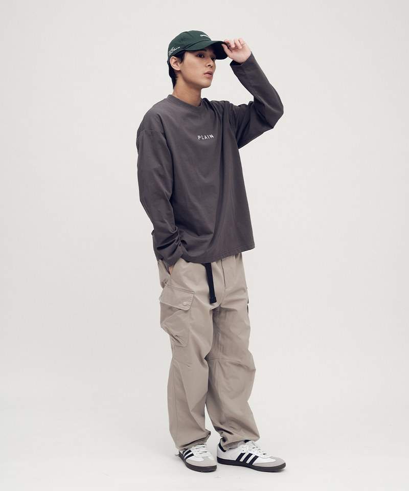 PLN0140 PLAIN 多色logo長TEE