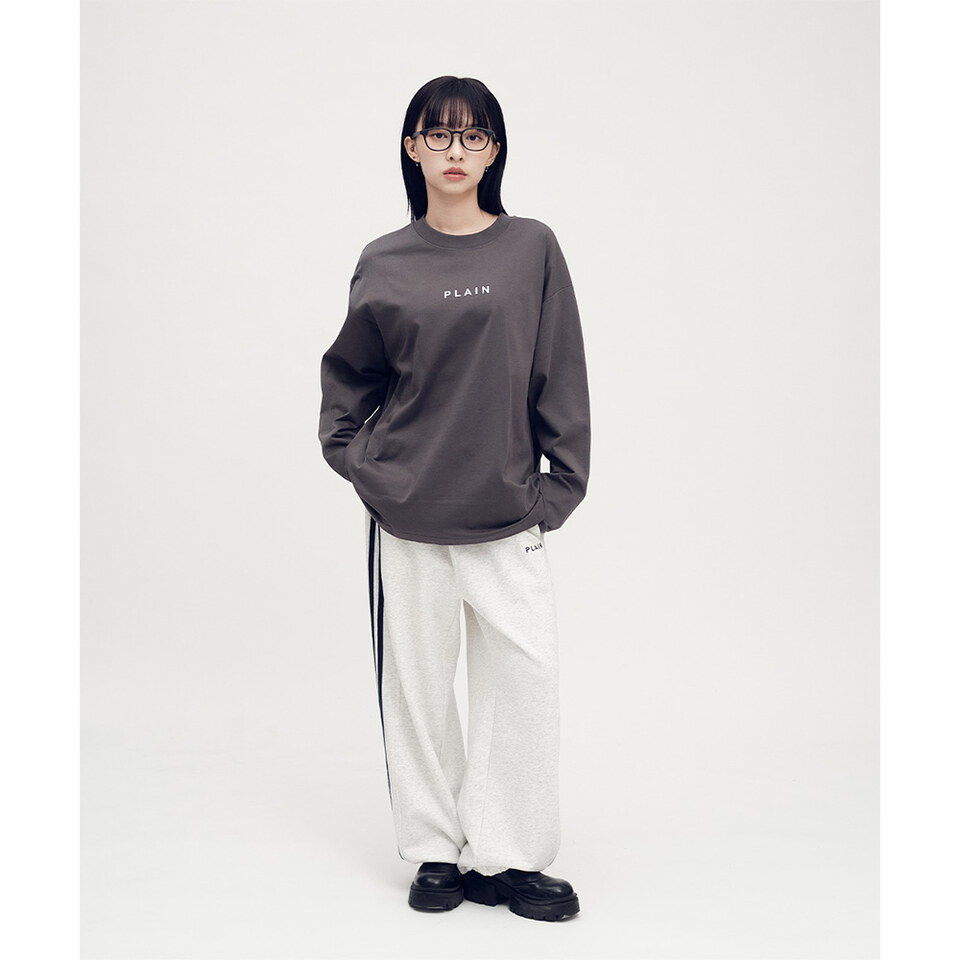 PLAIN 多色logo長TEE