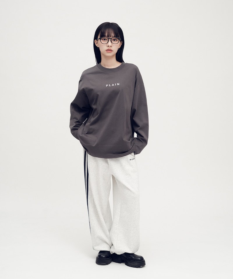PLN0140 PLAIN 多色logo長TEE