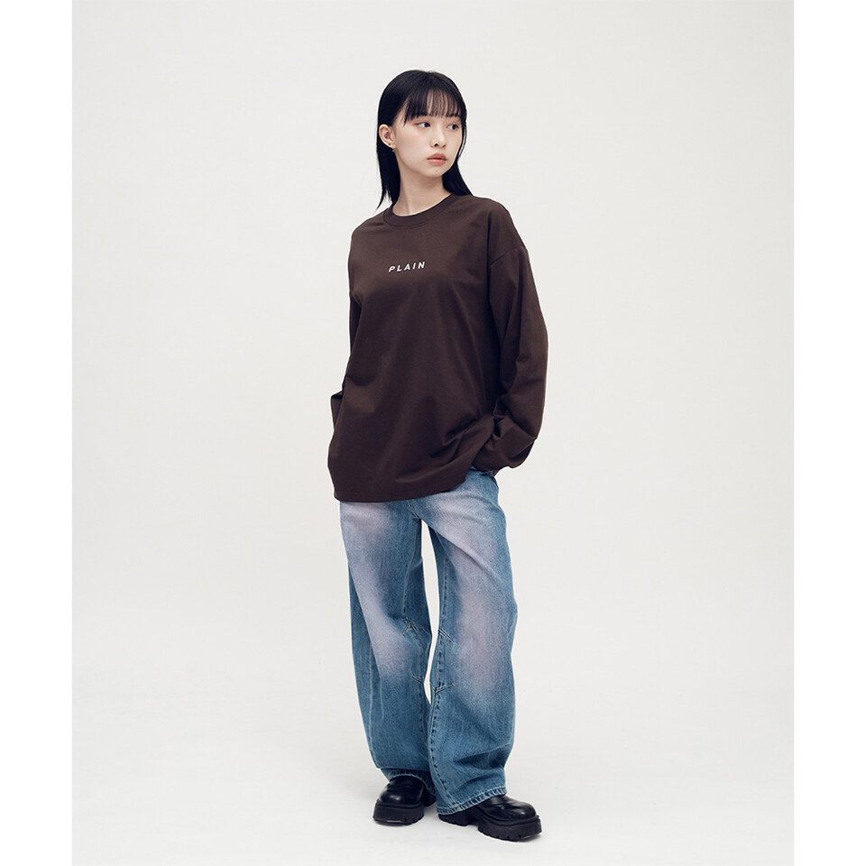 PLAIN 多色logo長TEE