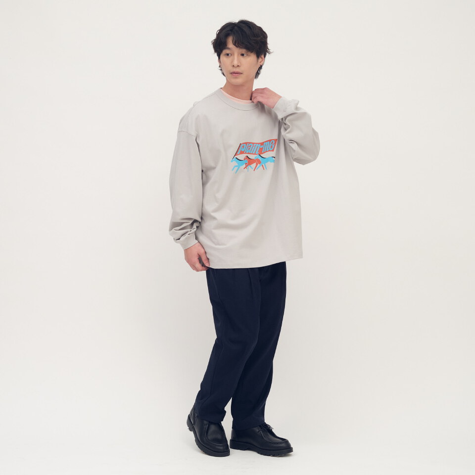 馬到成功長袖圖TEE