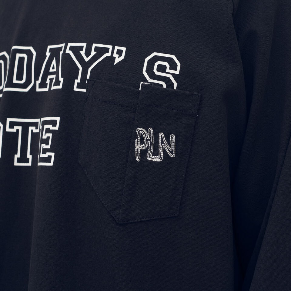 clip by clip 水洗印刷口袋TEE