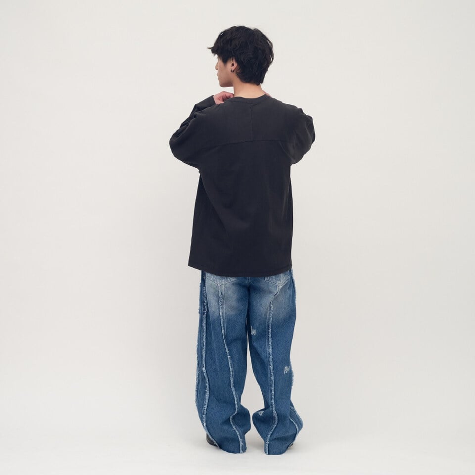 clip by clip 水洗印刷口袋TEE