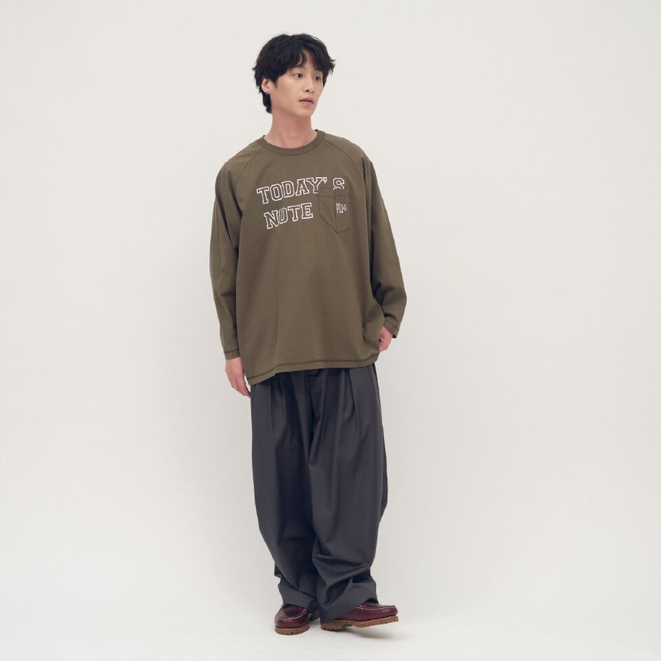 clip by clip 水洗印刷口袋TEE