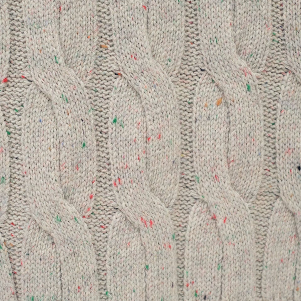 PLN0314-261 clip by clip 拉鍊麻花針織外套