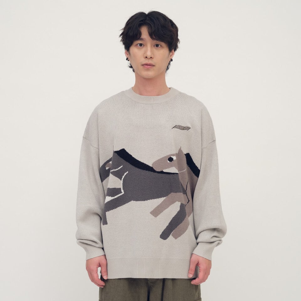 PLN0315-261 馬到成功針織毛衣