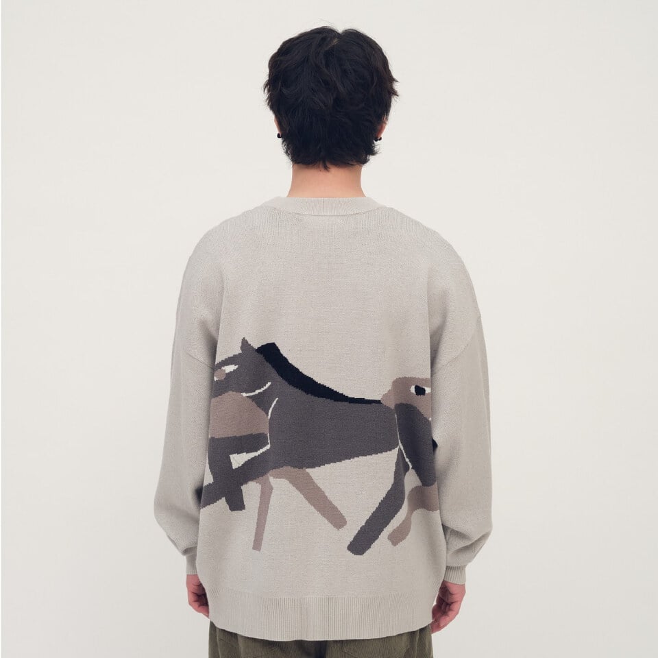 馬到成功針織毛衣