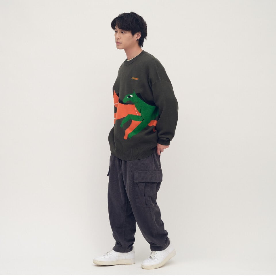 馬到成功針織毛衣