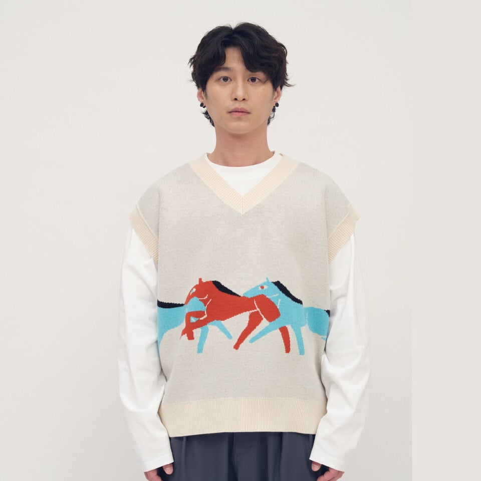 PLN0316-261 馬到成功針織背心