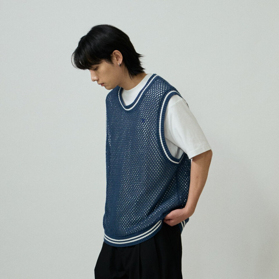 clip by clip 蜂巢氣泡針織背心