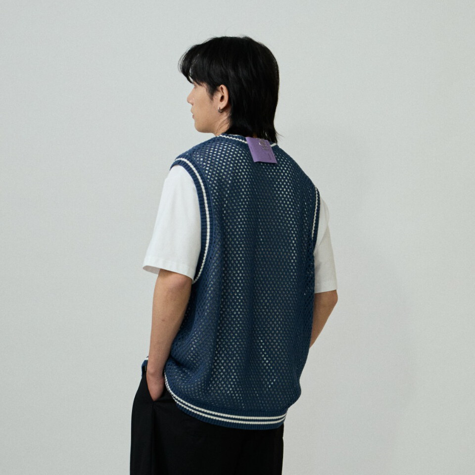 clip by clip 蜂巢氣泡針織背心