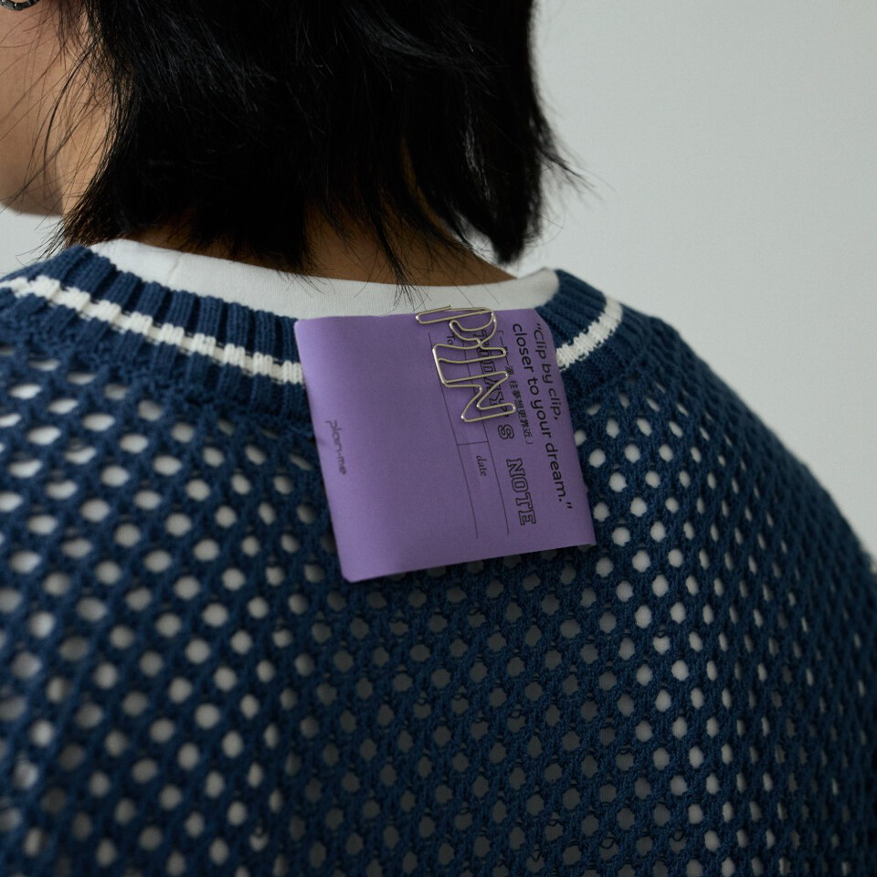 clip by clip 蜂巢氣泡針織背心