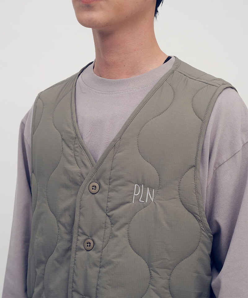 PLN0509-252 刺繡logo絎縫內膽背心