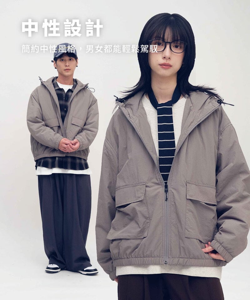 YOBI抗撕裂鋪棉連帽外套