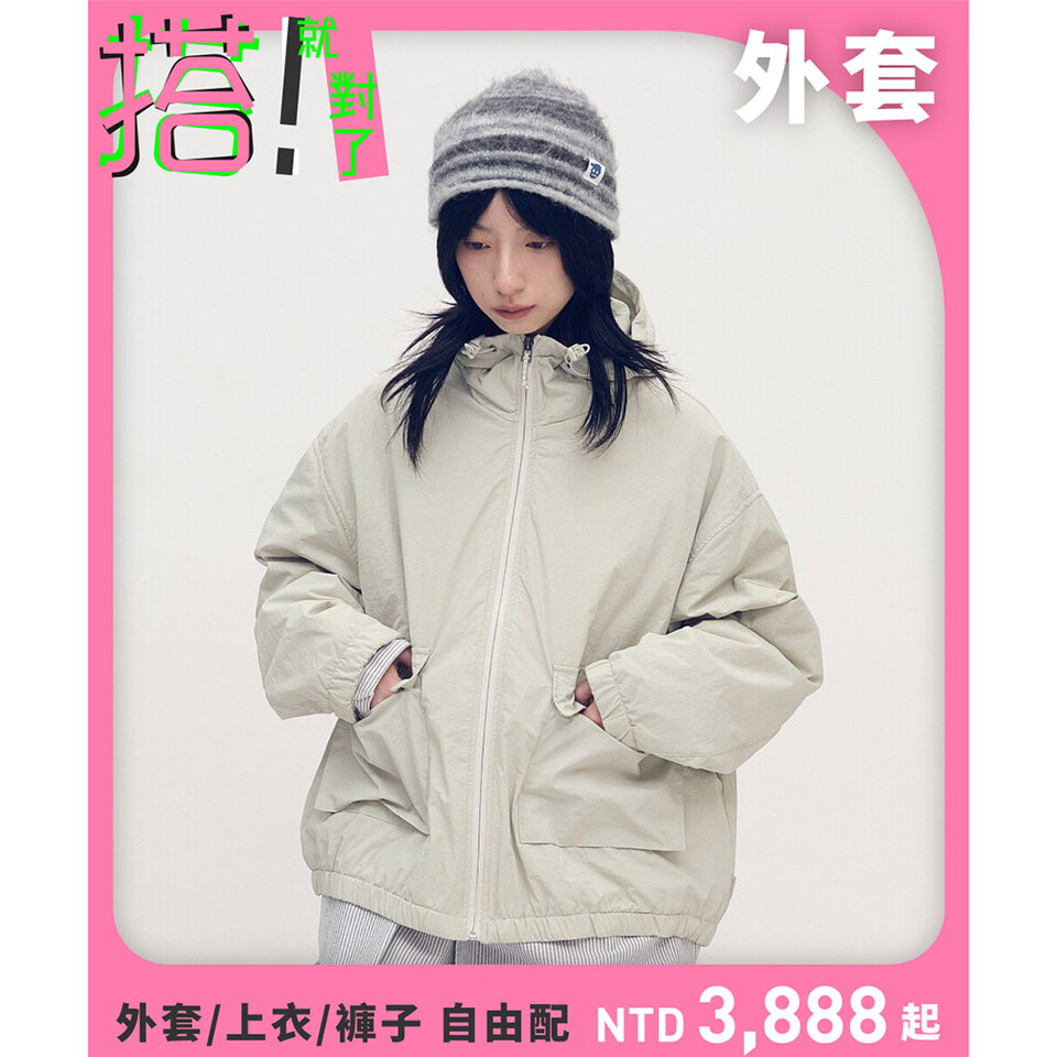 PLN11104-252 YOBI抗撕裂鋪棉連帽外套