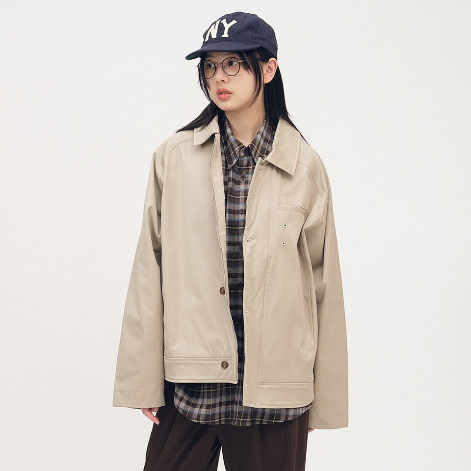 PLN11108-252 clip by clip MEMO口袋棉質夾克