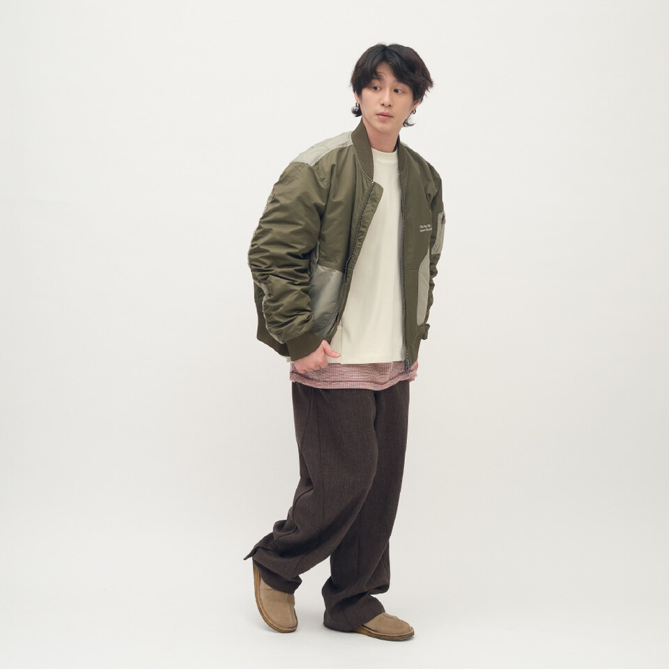 clip by clip 拼接MA-1夾克外套