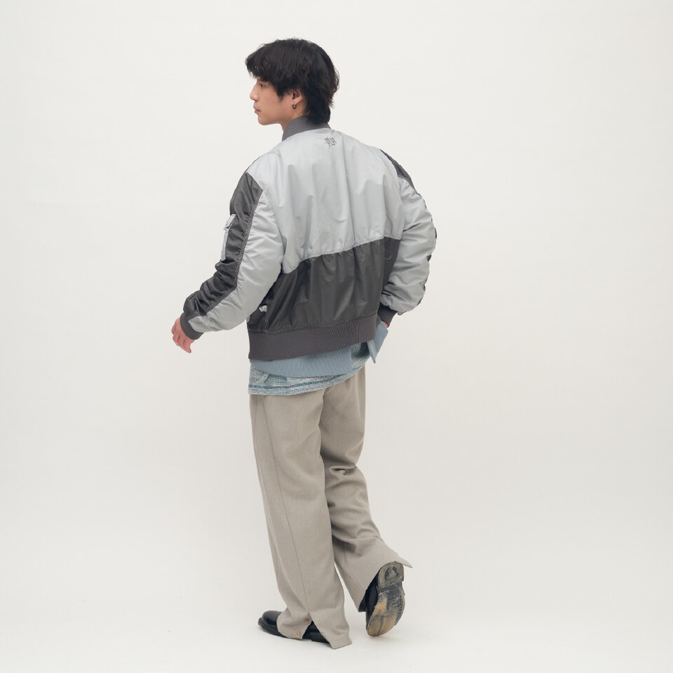 clip by clip 拼接MA-1夾克外套