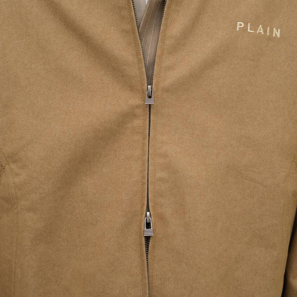 PLAIN斜紋棉剪裁短版夾克